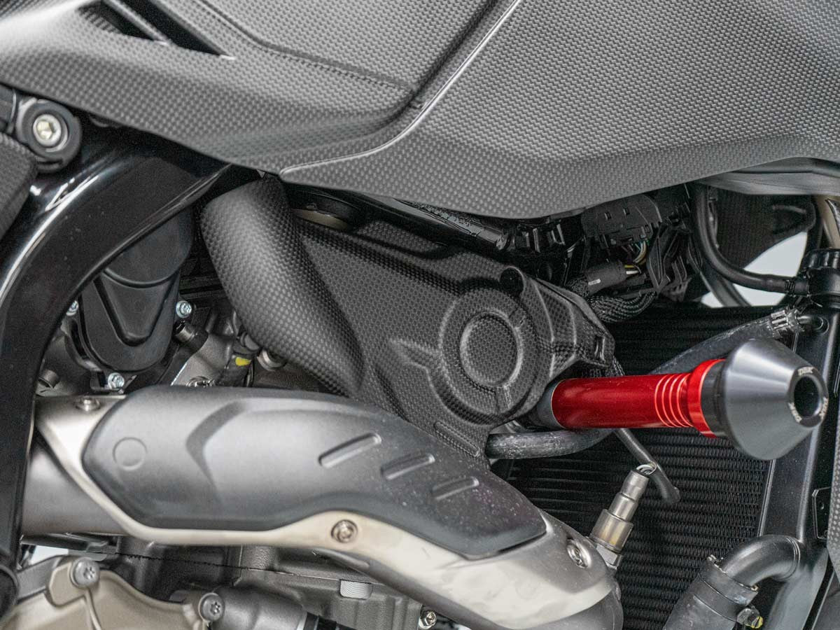 DBK Carbon Engine Cover RH Ducati Hypermotard 698 Mono 2024-2025 - Adventure Parts