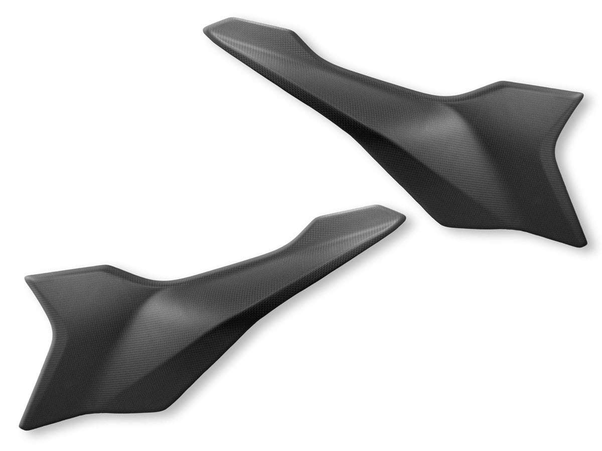 DBK Carbon Seat Side Covers Mono Matt Ducati Hypermotard 698 2024-2025 - Adventure Parts