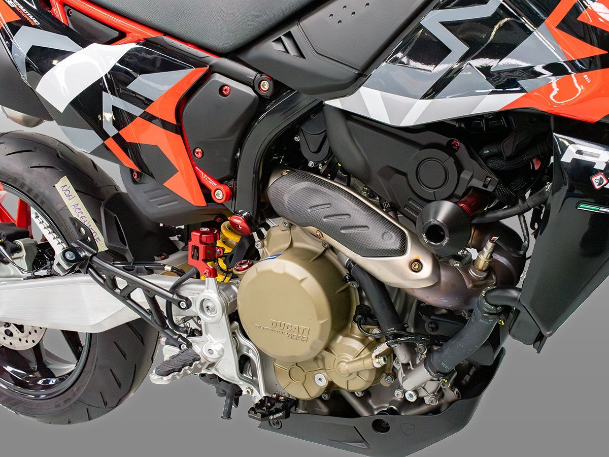 DBK Carbon Heat Guard Matt Ducati Hypermotard 698 Mono 2024-2025 - Adventure Parts