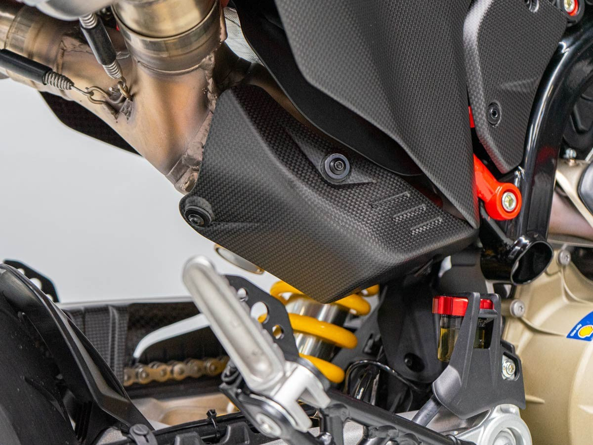 DBK Carbon Heat Guard Matt Ducati Hypermotard 698 2024-2025 - Adventure Parts