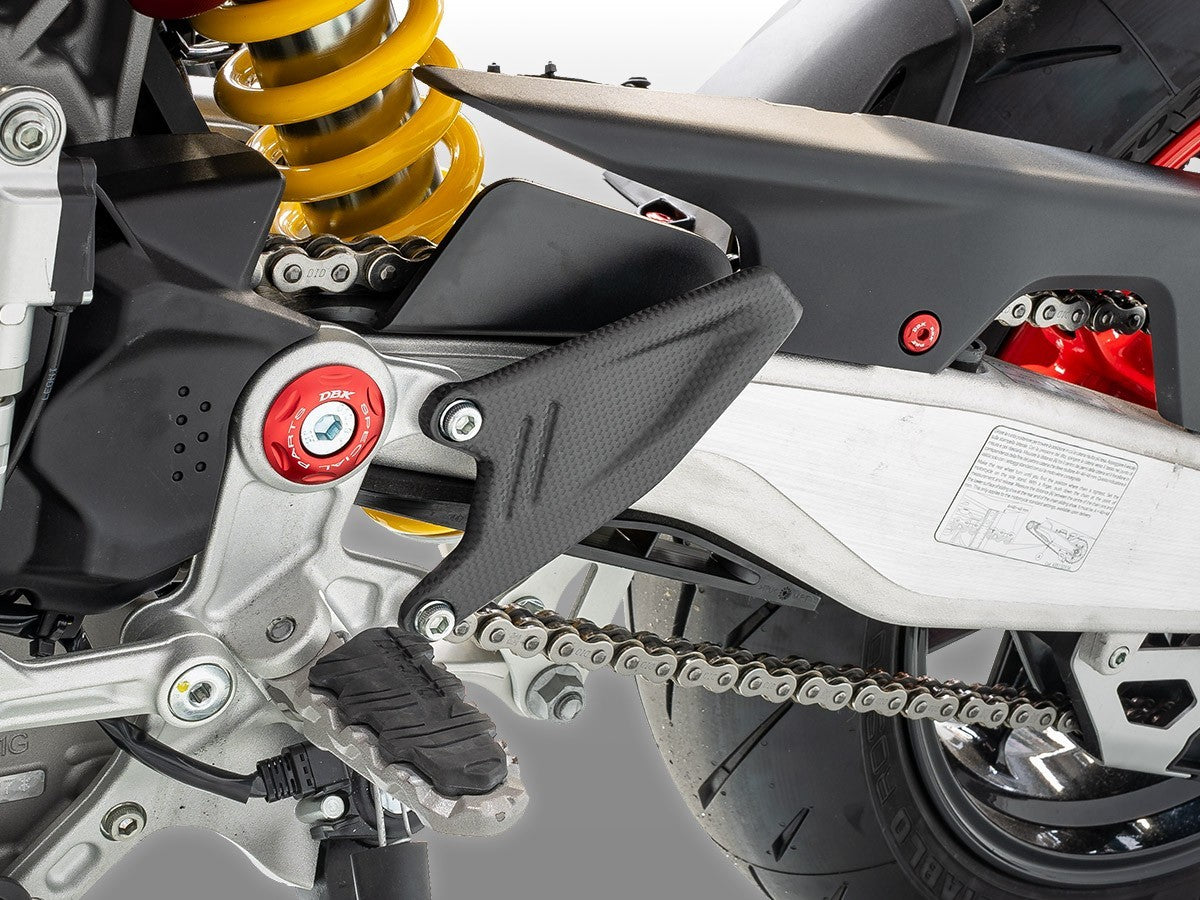 DBK Carbon Heel Guards Matt Ducati Hypermotard 698 Mono/RVE 2024-2025 - Adventure Parts