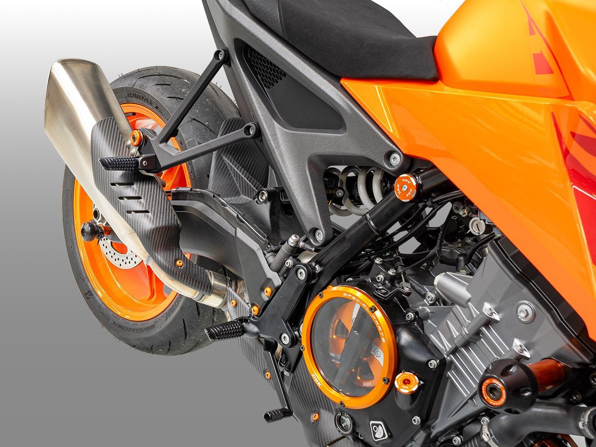 DBK Carbon Muffler Cover Matt KTM 990 Duke 2024-2025 - Adventure Parts
