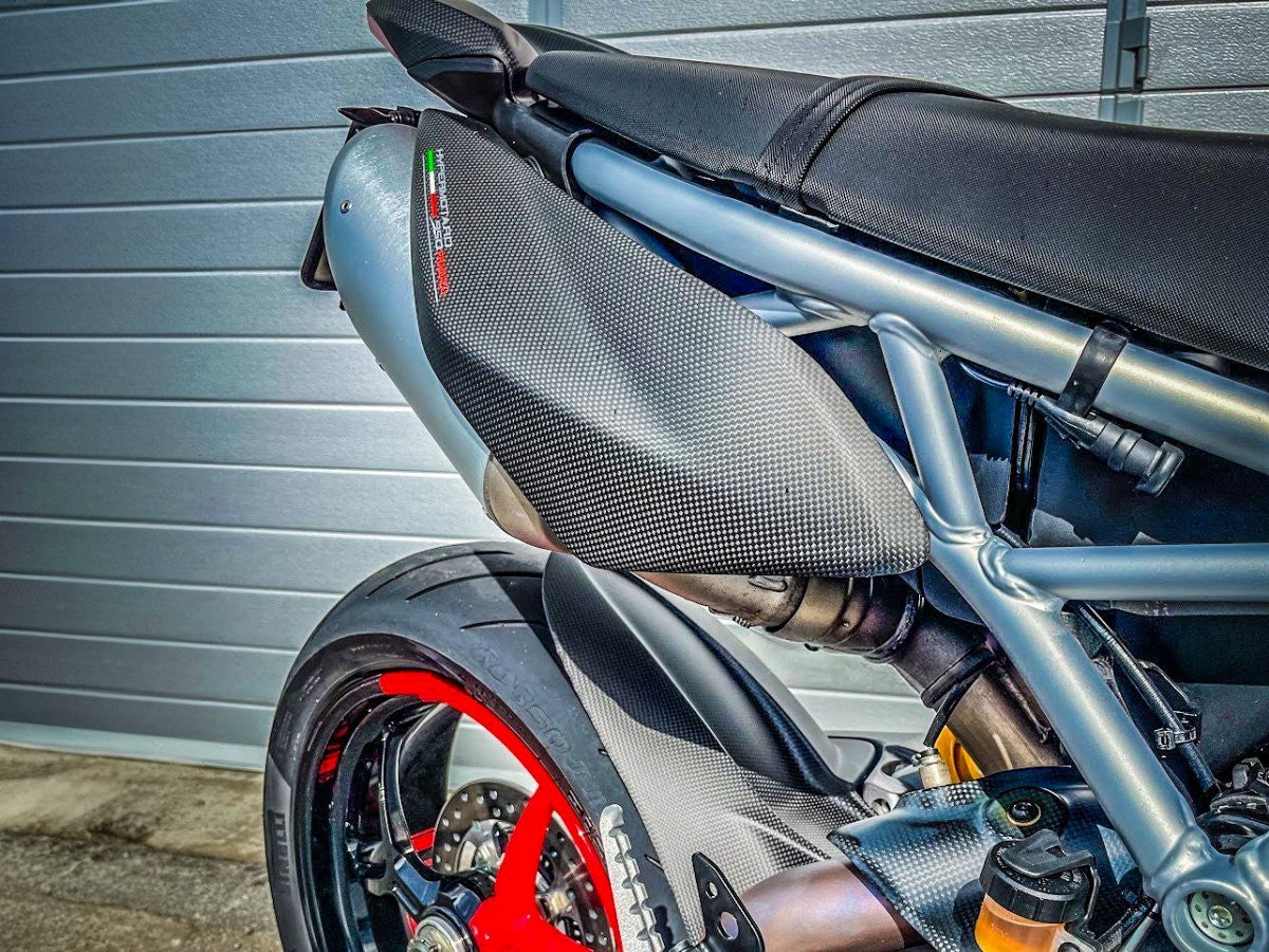 DBK Carbon Side Panels Matt Ducati Hypermotard 950 2019-2025