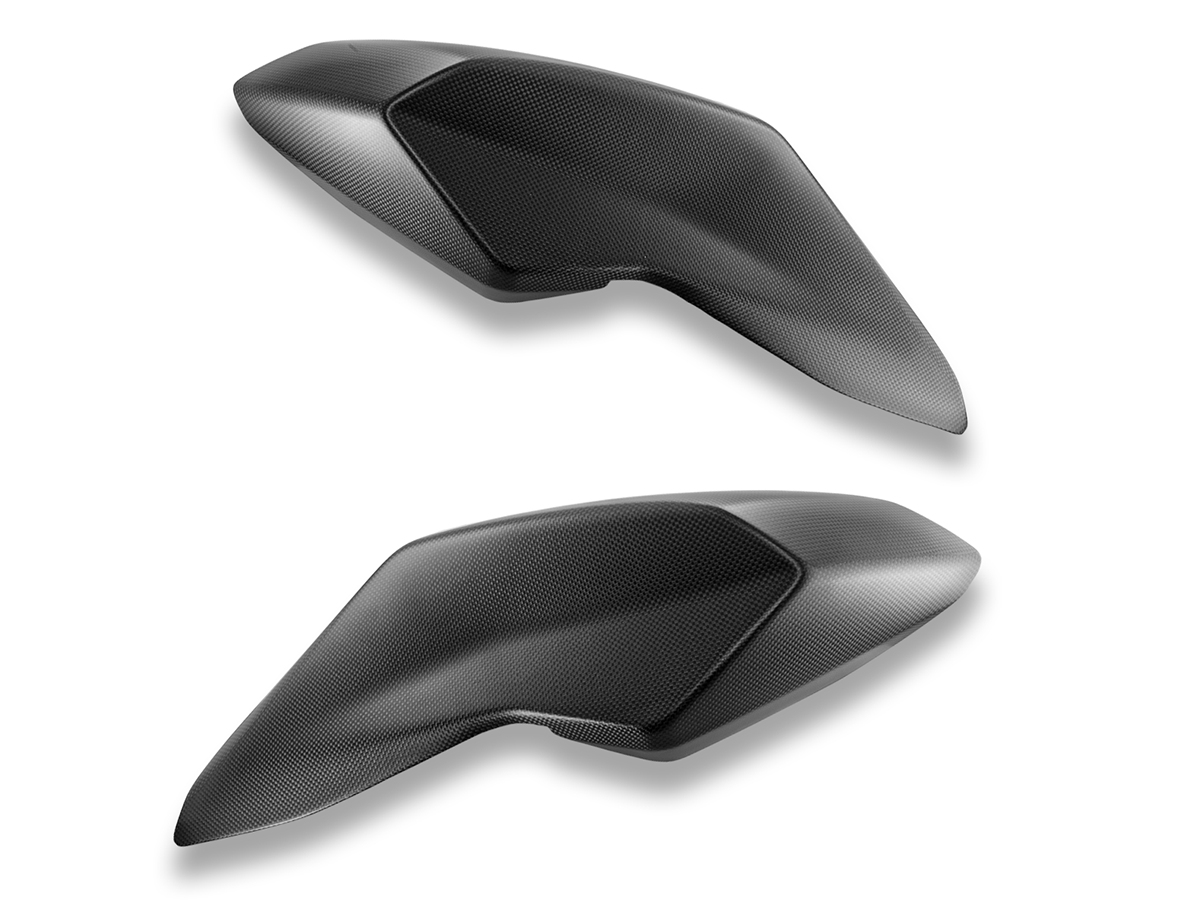 DBK Carbon Tank Side Covers Ducati Hypermotard 950 2019-2025 - Adventure Parts