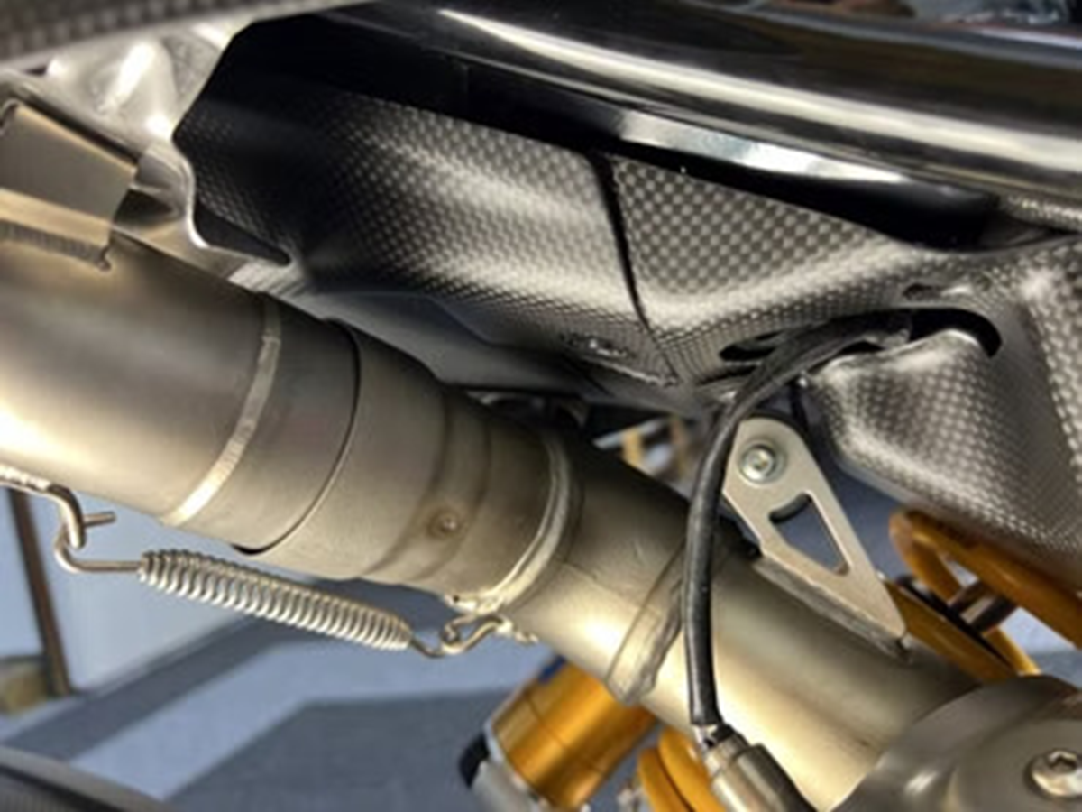 DBK Carbon Under Seat Rear Cover Ducati Hypermotard 950 2019-2025 - Adventure Parts