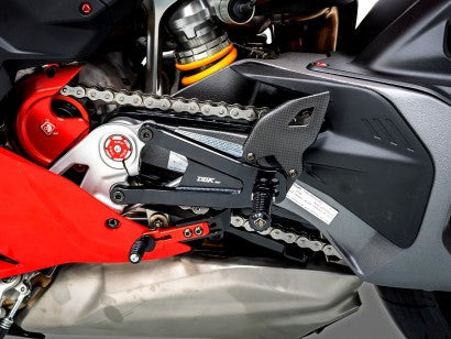 DBK Carbon Heel Guards Matt Ducati Panigale V4/S 2025 - Adventure Parts