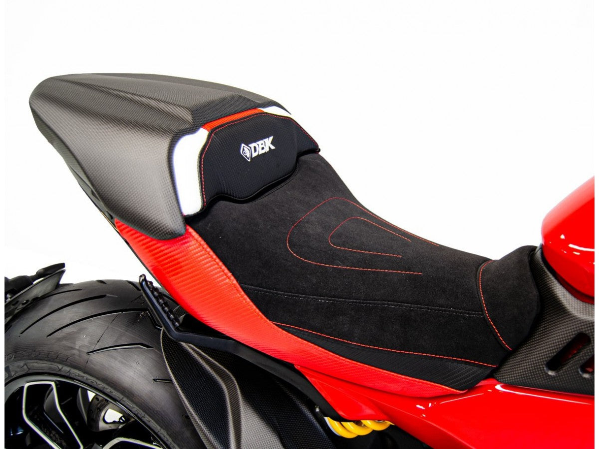 DBK Carbon Passenger Seat Cover Matt Ducati Diavel V4 2023-2024