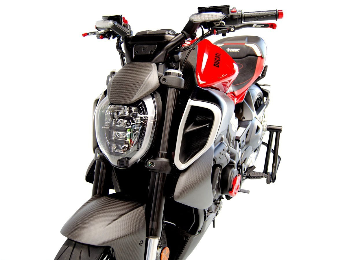 DBK Carbon Headlight Fairing Matt Ducati Diavel V4 2023-2025