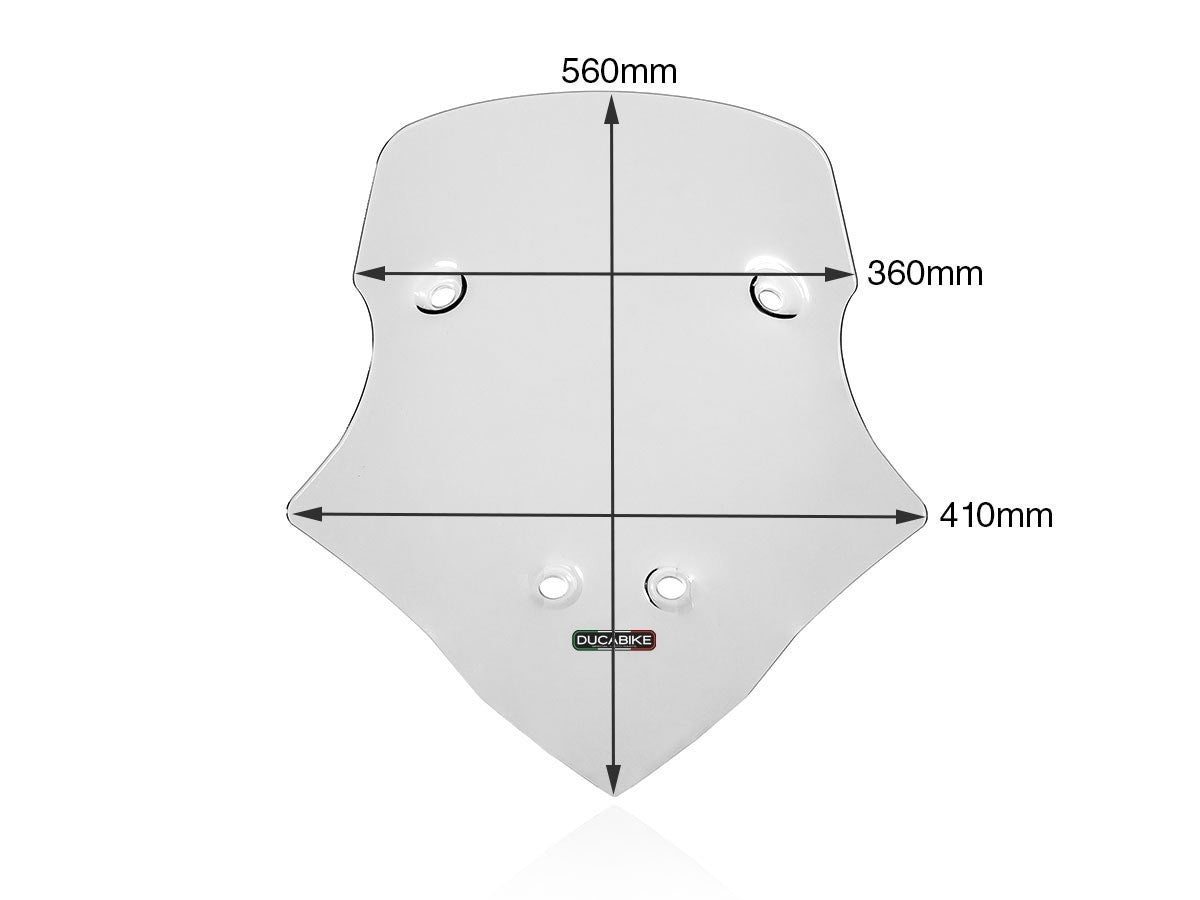 DBK Touring Windscreen Ducati Multistrada V4 2021-2025 - Adventure Parts