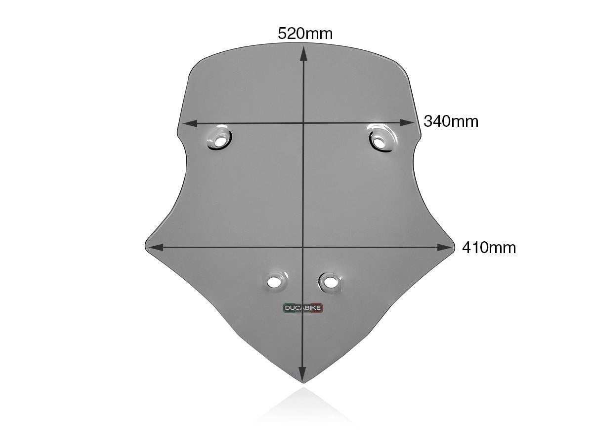 DBK Intermediate Windscreen Ducati Multistrada V4 2021-2025 - Adventure Parts