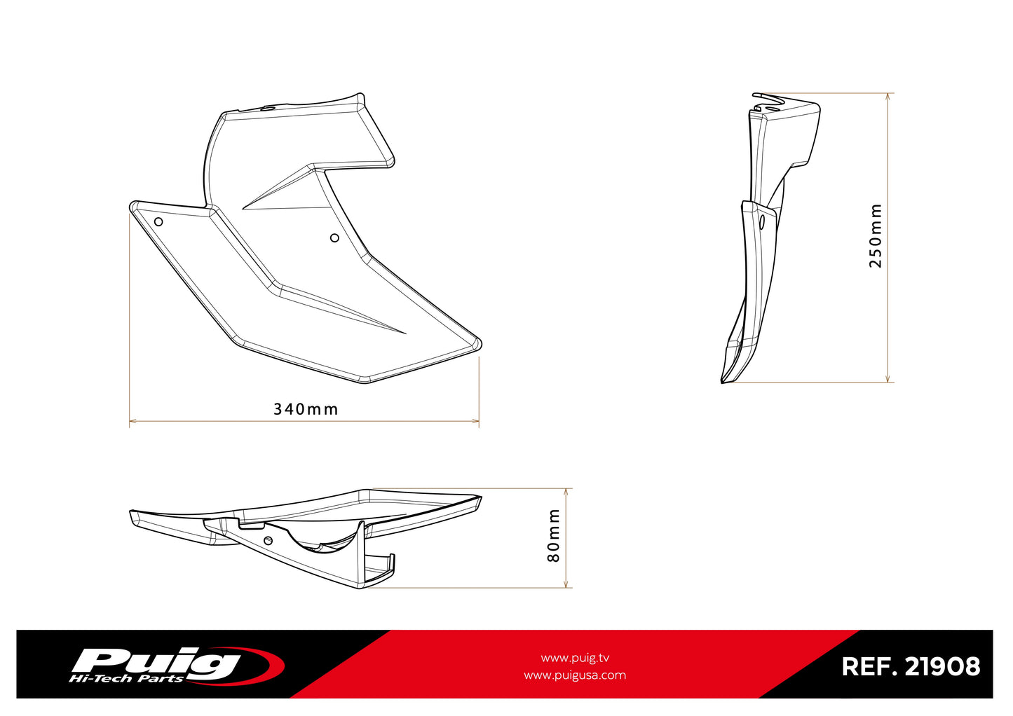 Puig Brake Cooler KTM 990 Duke R 2024-2025