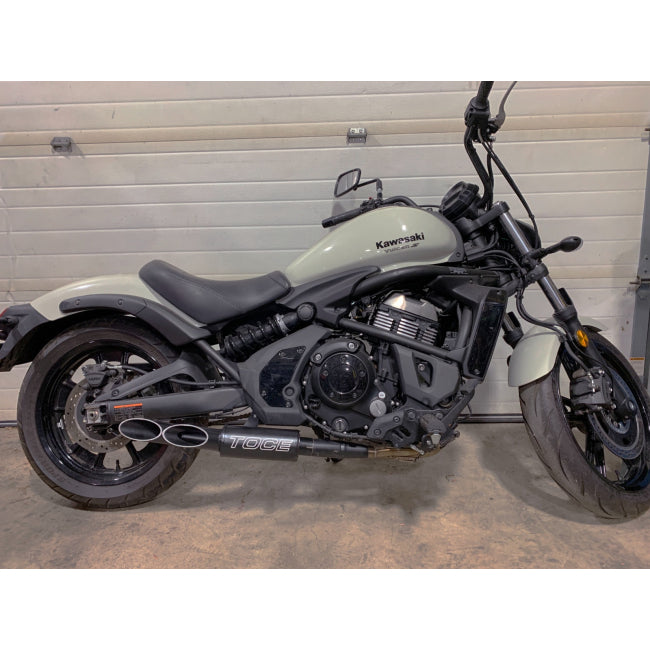 Toce Low Mount Double Down Full Exhaust - Kawasaki Vulcan 650 S 2015-2024 - Adventure Parts