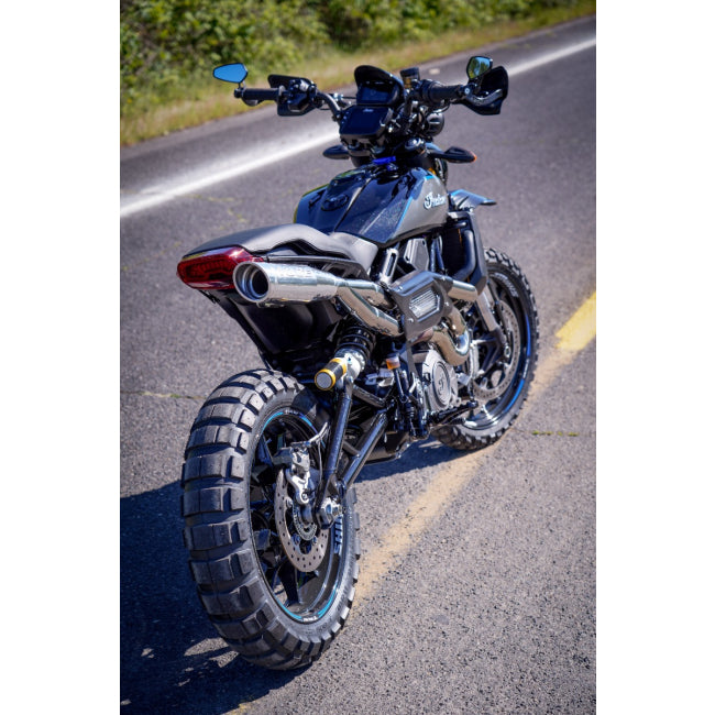 Toce High Mount 2-1 Visor Tip Full Exhaust System- Indian FTR1200