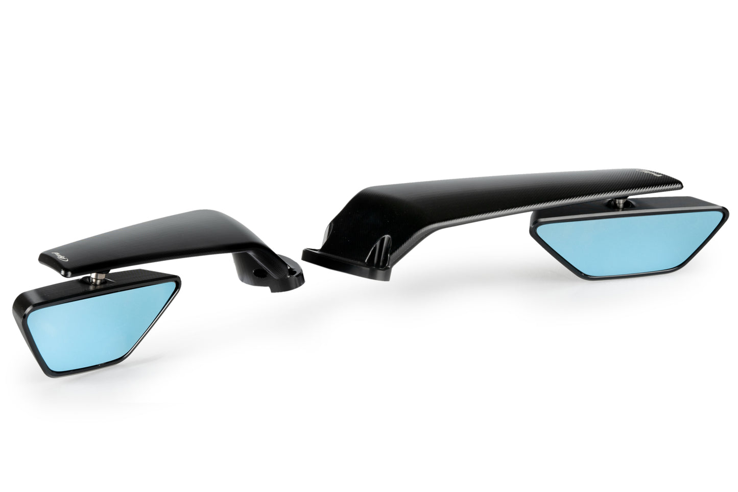 Puig Rearview Black Mirror Aileron Set Kawasaki Ninja ZX-6R 2024-2025 - Adventure Parts