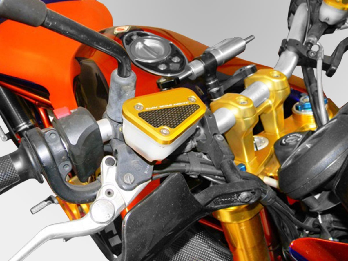 DBK Fluid Reservoir Caps Ducati Streetfighter 1098 2009-2013 - Adventure Parts