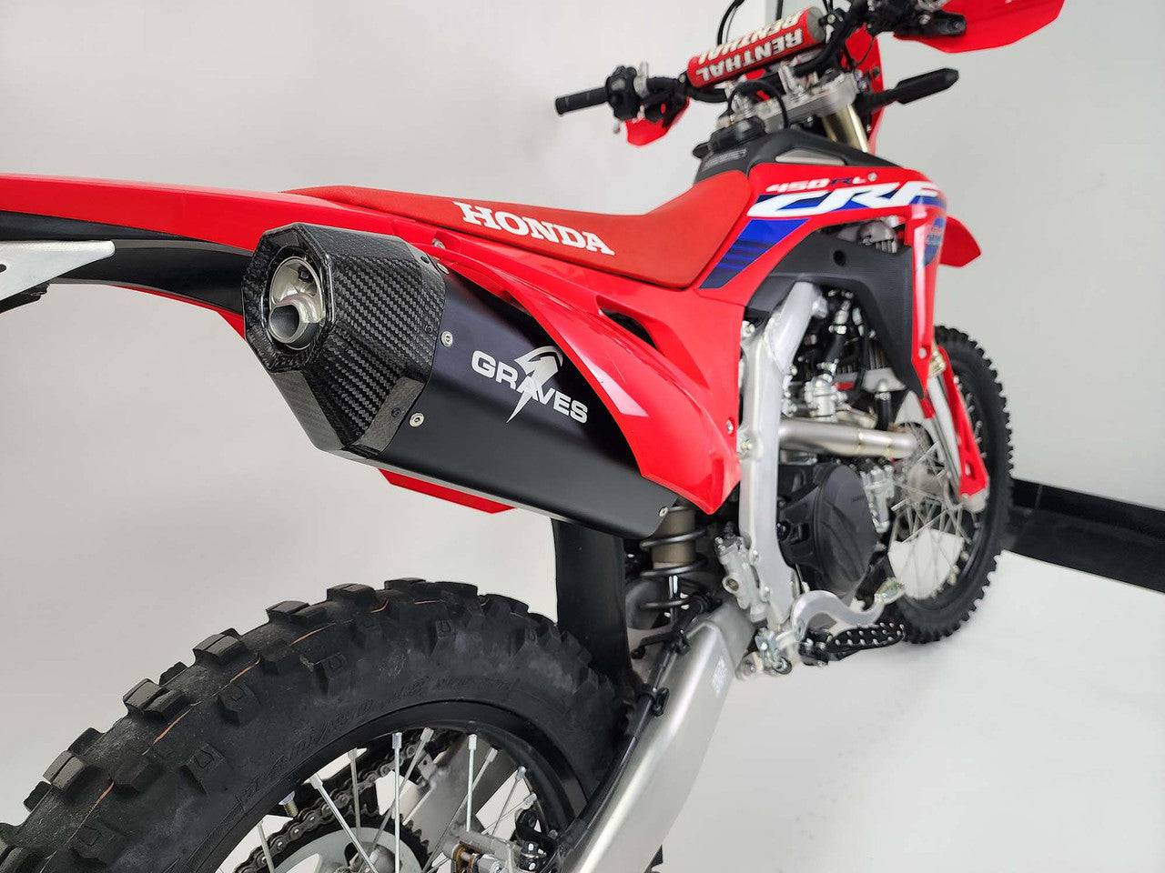 Graves Aluminum Black Exhaust Honda CRF450RL / L / X 2019-2024 - Adventure Parts