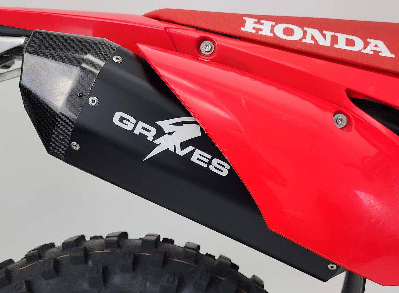 Graves Aluminum Black Exhaust Honda CRF450RL / L / X 2019-2024 - Adventure Parts