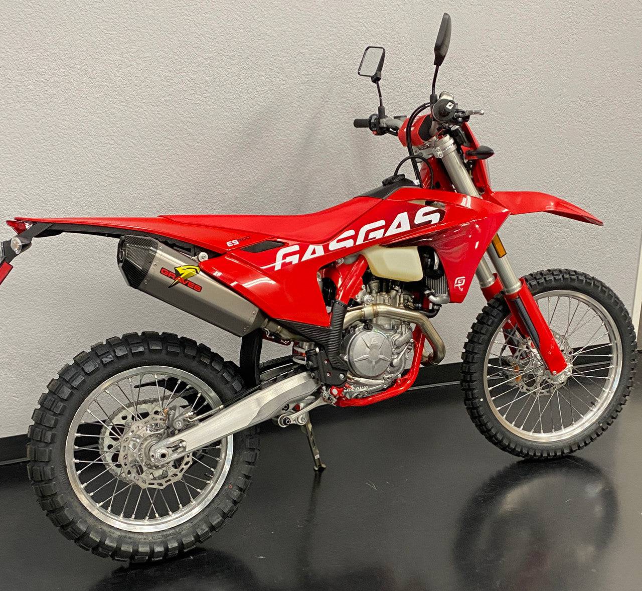 Graves DualSport Titanium Exhaust GasGas EC 350F + EC500F 2024 - Adventure Parts