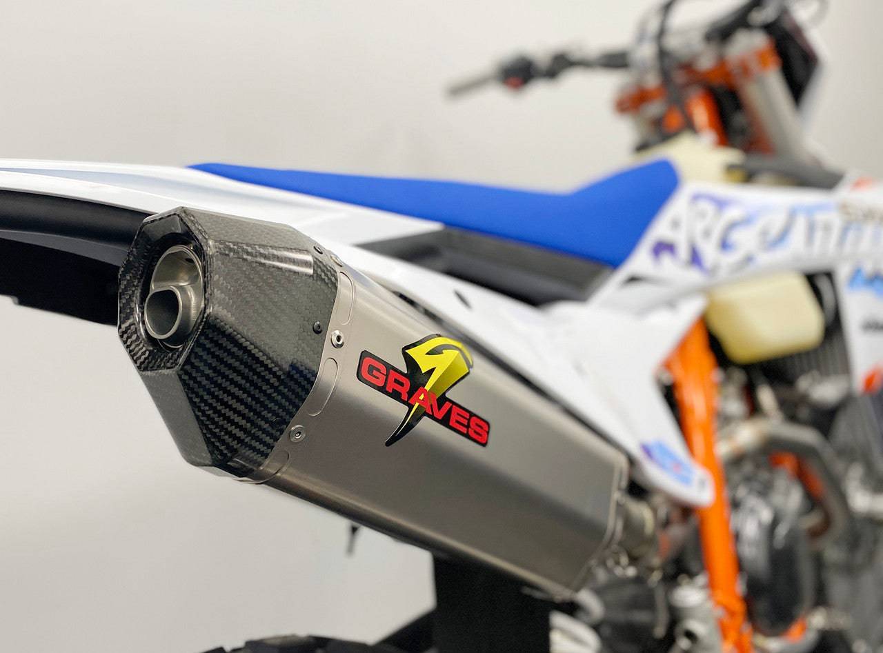 Graves DualSport Titanium Exhaust KTM 350/450/500 EXC-F/XCF-W 2024 - Adventure Parts