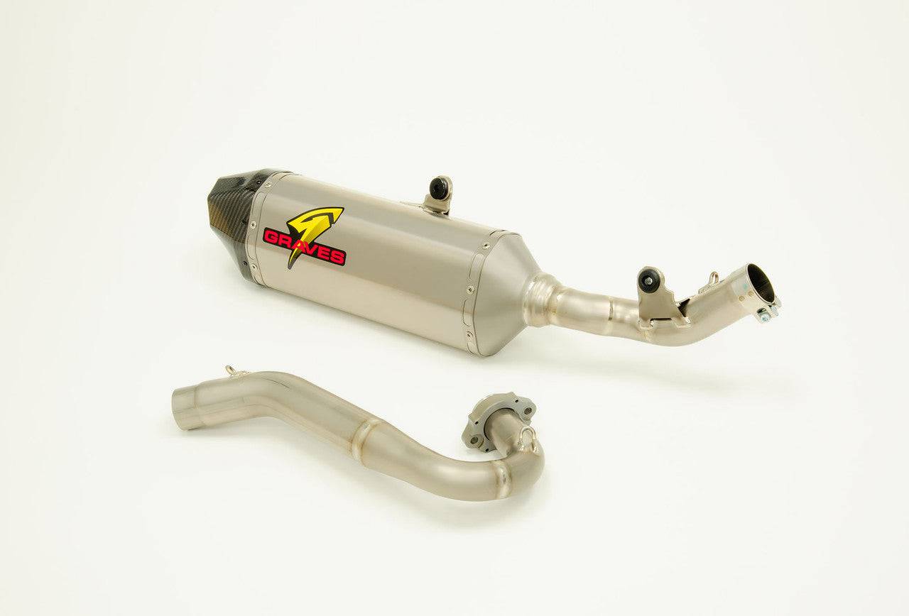 Graves Full Titanium Exhaust Honda CRF450RL / L / X 2019-2024 - Adventure Parts
