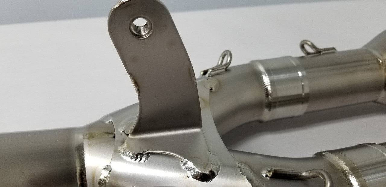 Graves Full Titanium Exhaust System with Titanium 265mm Silencer Yamaha R1 2015-2024 - Adventure Parts