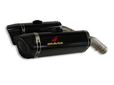 Graves LINK R1 Cat Back Slip-on Titanium Exhaust Yamaha R1 2009-2014 - Adventure Parts