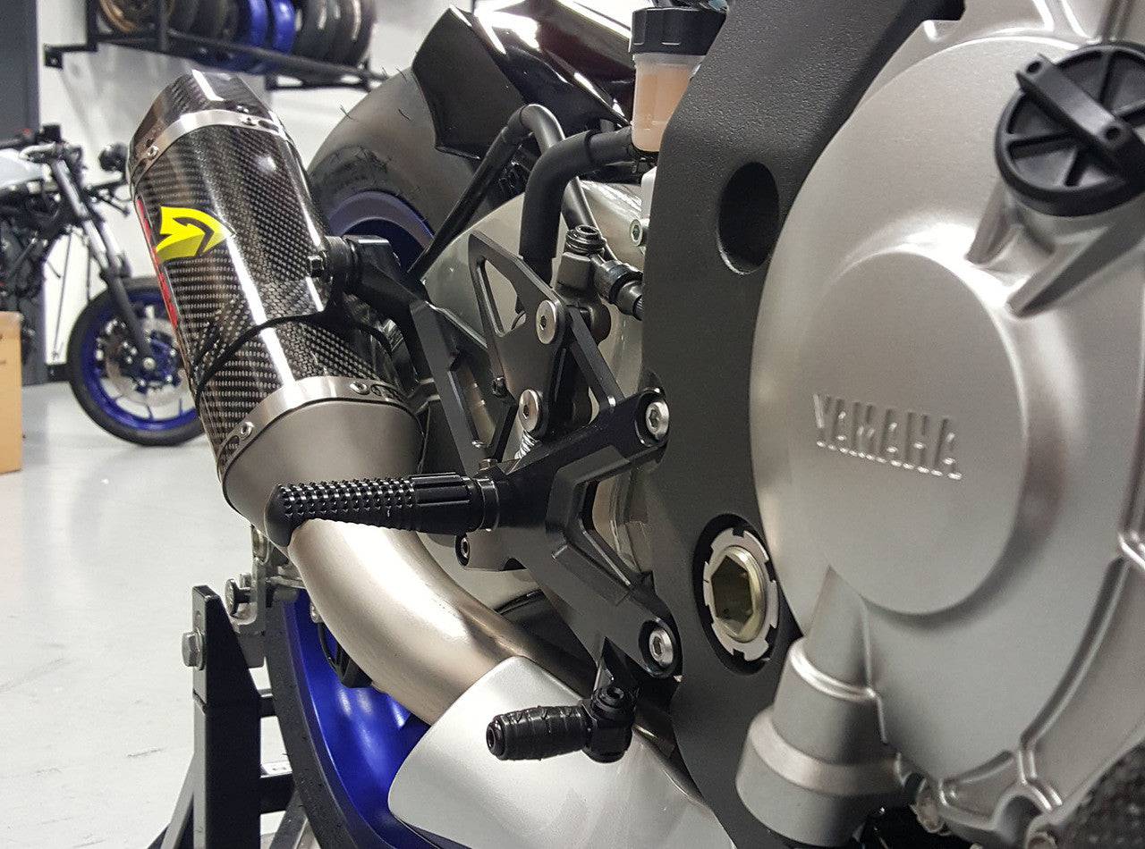 Graves Motorsports Fixed Rearsets Yamaha R1 2015-2024 - Adventure Parts