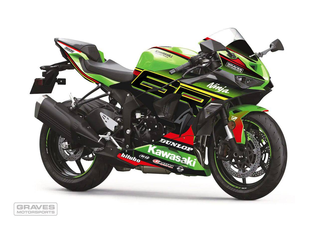 Graves OEM Bodywork Graphics Set Kawasaki ZX-6RR 2024 - Adventure Parts