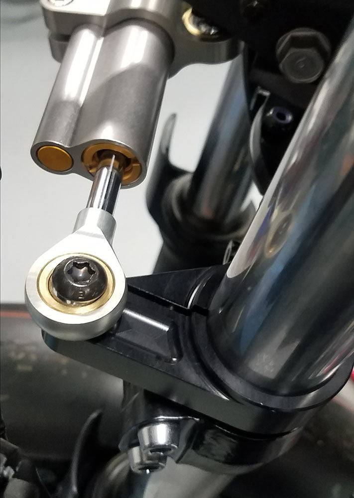 Graves Steering Damper Mounting Kit Kawasaki Ninja 400 2018-2023+Ninja 500 2024+ - Adventure Parts