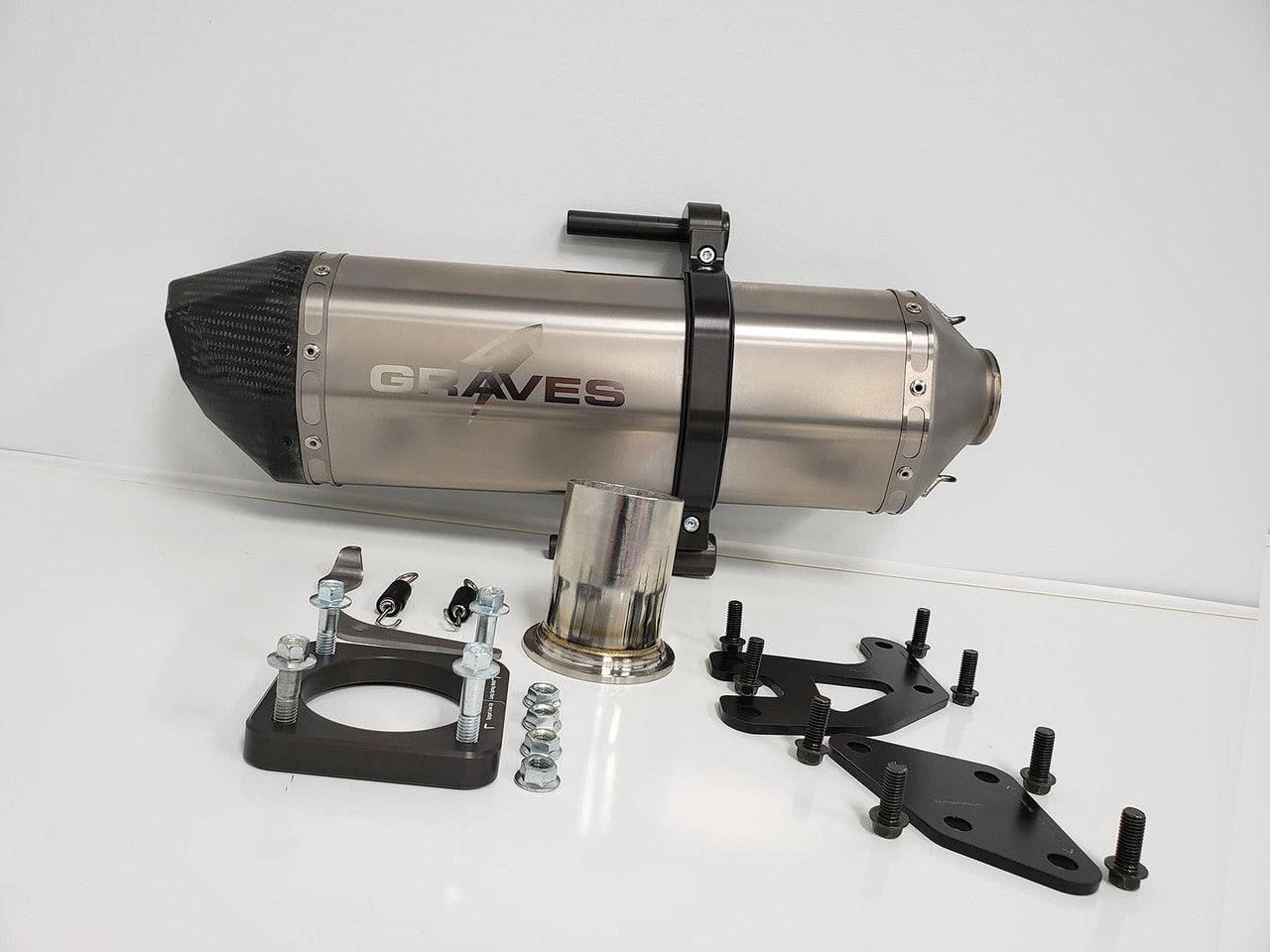 Graves Titanium Cat Eliminator Exhaust System Kawasaki Teryx KRX 1000 2020-2023