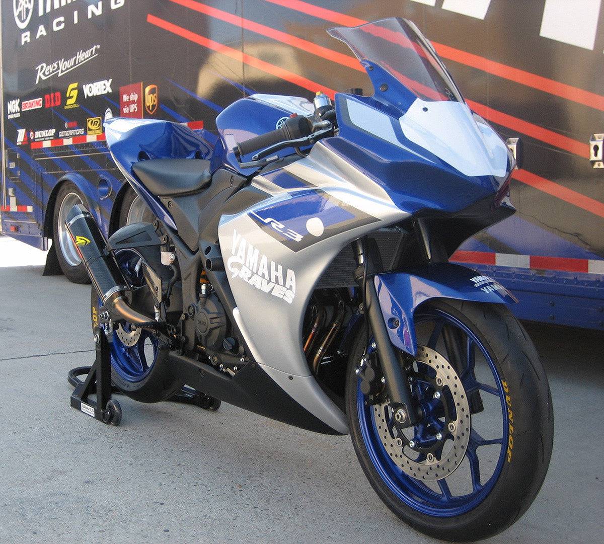 Graves WORKS 2 Full Exhaust System Yamaha R3 2015-2023 - Adventure Parts