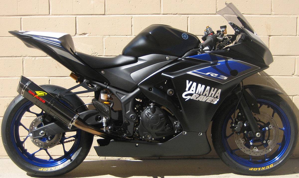 Graves WORKS 2 Full Exhaust System Yamaha R3 2015-2023 - Adventure Parts