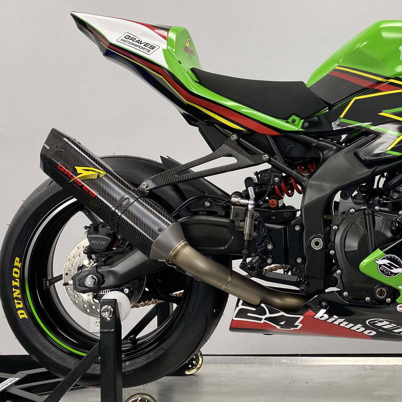 Graves WORKS2 Carbon Full Exhaust System Kawasaki Ninja ZX-4RR ZX-4R 2023+