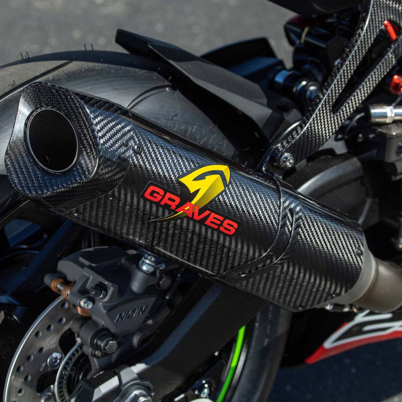 Graves WORKS2 Carbon Full Exhaust System Kawasaki Ninja ZX-4RR ZX-4R 2023+