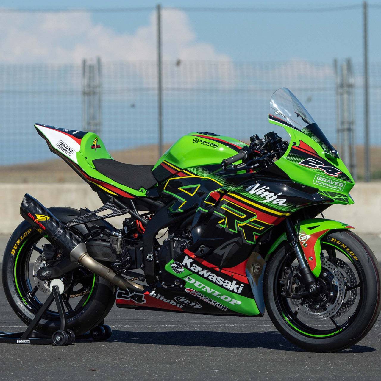 Graves WORKS2 Carbon Full Exhaust System Kawasaki Ninja ZX-4RR ZX-4R 2023+