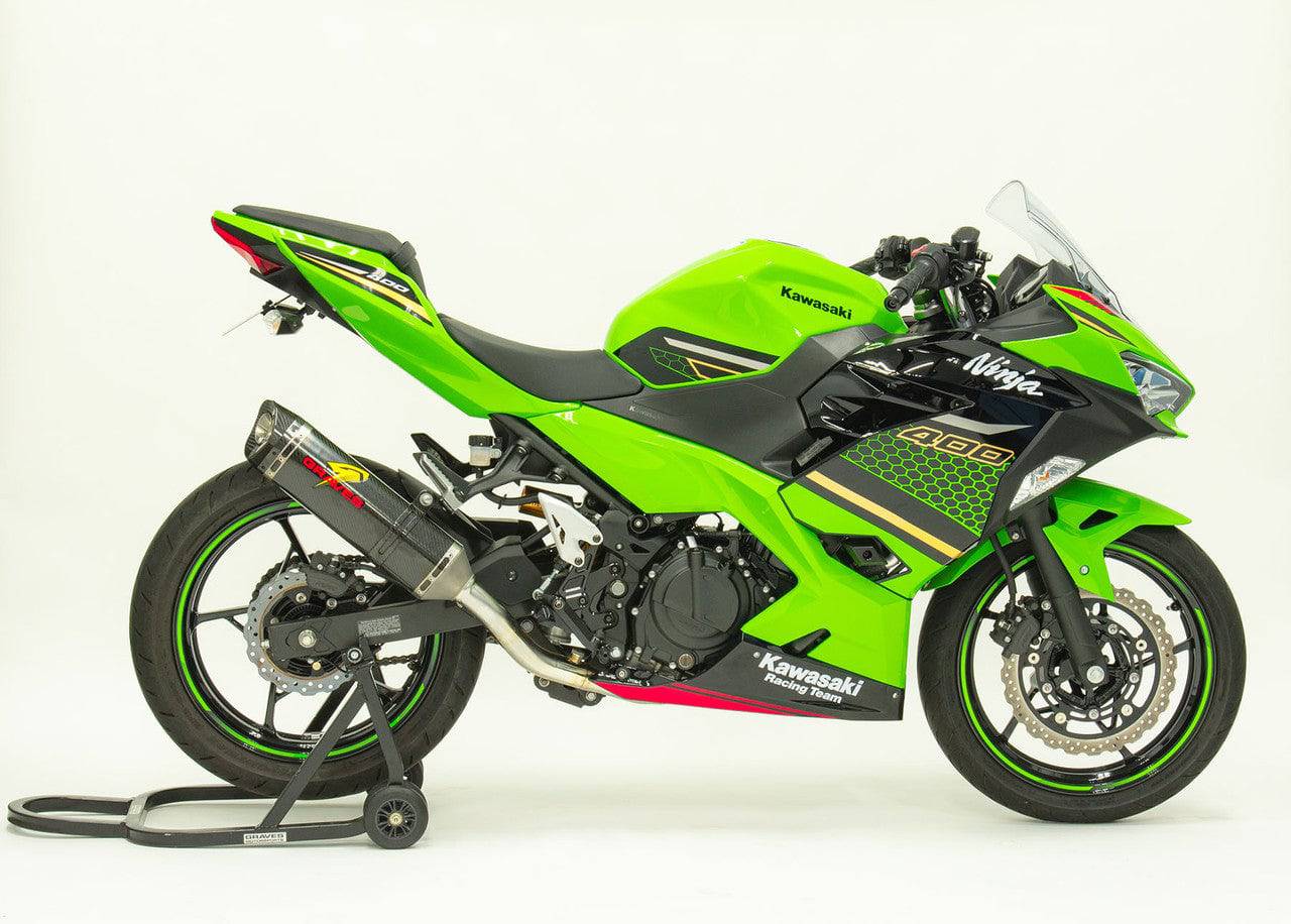 Graves WORKS2 Full Exhaust System Kawasaki Ninja 400/500 2018-2024 - Adventure Parts