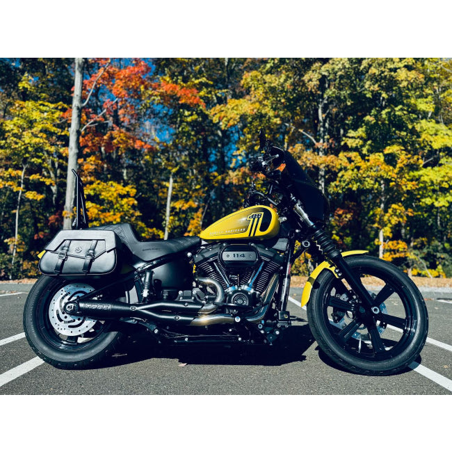 Toce Pro-Comp 2-1 Visor Tip Full Exhaust System - Harley Davidson M8 Softtail / Softail ST Models No DBK