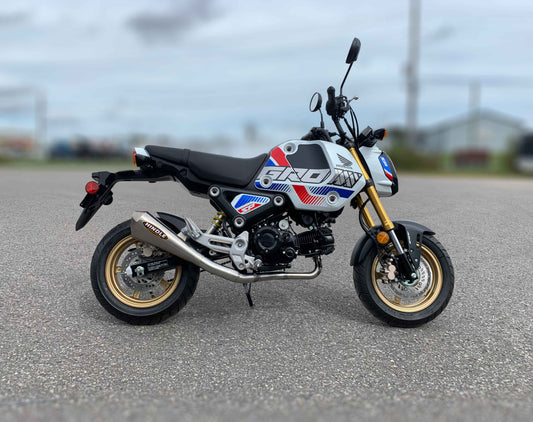 Hindle Evo Race High Mount Megaphone Full Exhaust System Honda GROM 2022 - Adventure Parts