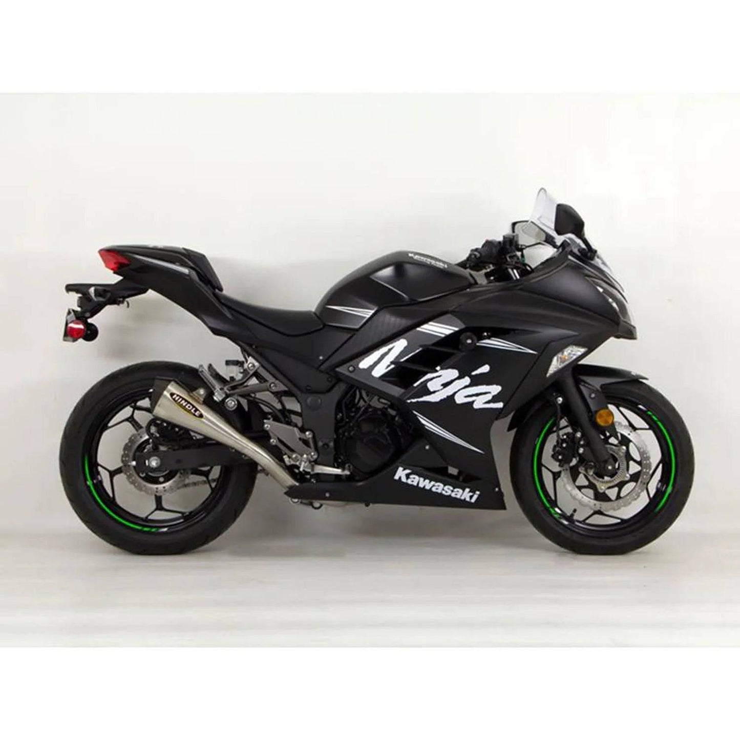 Hindle Evolution Megaphone Full Exhaust System Kawasaki Ninja 300 2013-2017