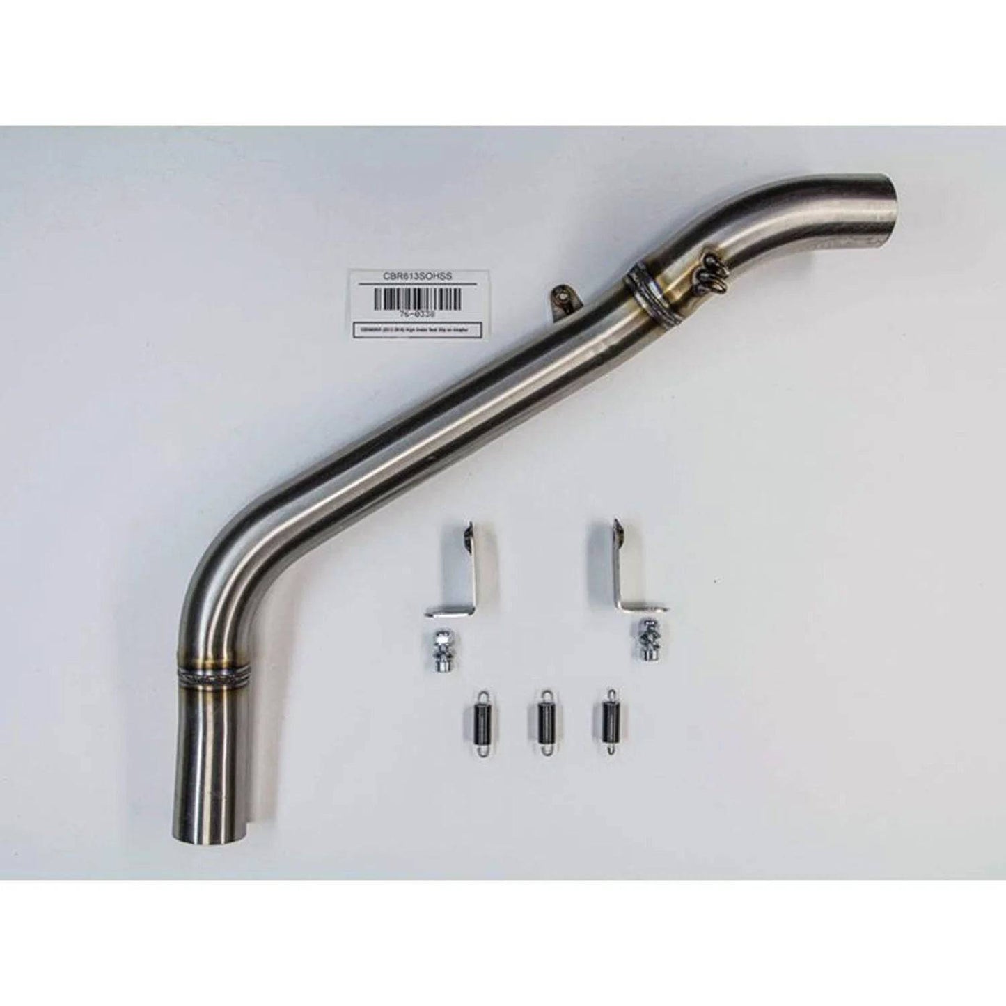 Hindle Slip-on Exhaust w/ Stainless Steel Under Tail - Black Ceramic Tip Honda CBR600RR 2007-2012