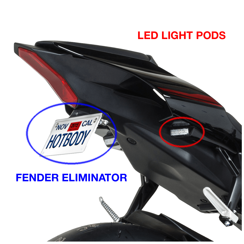 Hotbodies Racing Fender Eliminator Kit Yamaha YZF-R1 1000 2015-2023 - Adventure Parts