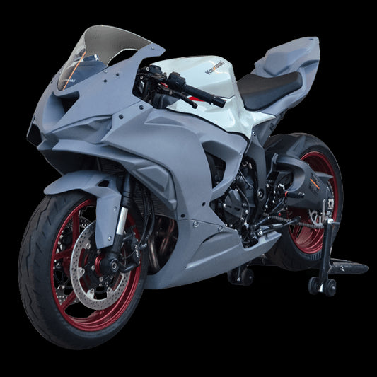 Hotbodies Racing Race Bodywork Fairings Kawasaki Ninja ZX-6R 2024 - Primer Gray - Adventure Parts