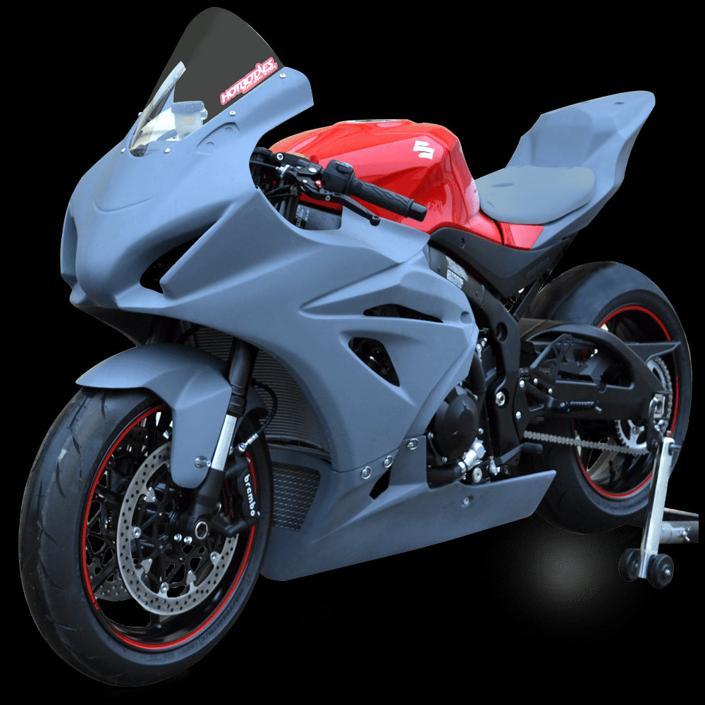Hotbodies Racing Race Bodywork Fairings Suzuki GSX-R1000 R/X/RZ 2017-2024 - Primer Gray - Adventure Parts