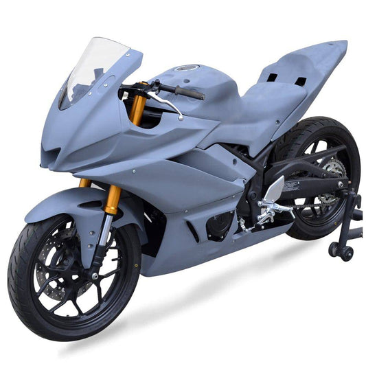 Hotbodies Racing Race Bodywork Fairings Yamaha YZF-R3 2019-2024 - Primer Gray - Adventure Parts
