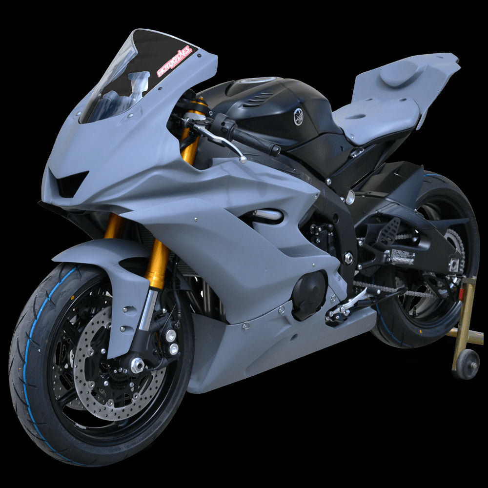 Hotbodies Racing Race Bodywork Fairings Yamaha YZF-R6 2017-2023 - Primer Gray - Adventure Parts