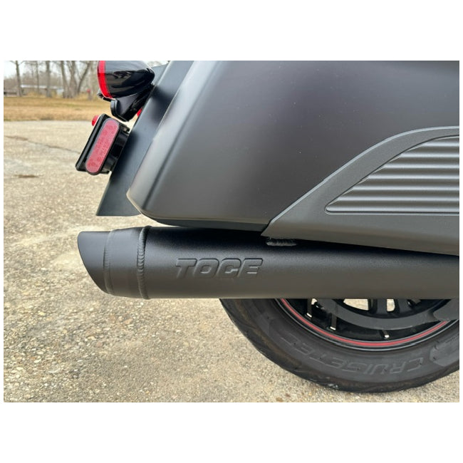 Toce Pro-Comp Single & Dual Slipon Exhaust Systems - Indian Springfield / Chieftain / Roadmaster / Challenger / Pursuit / Elite - Adventure Parts