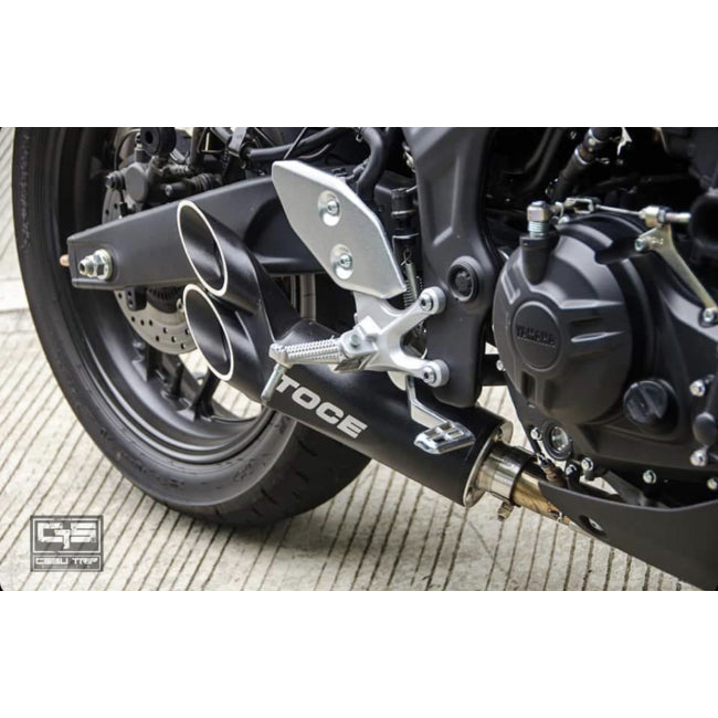 Toce Razor Tip Full Exhaust - Yamaha MT-03 2015-2025