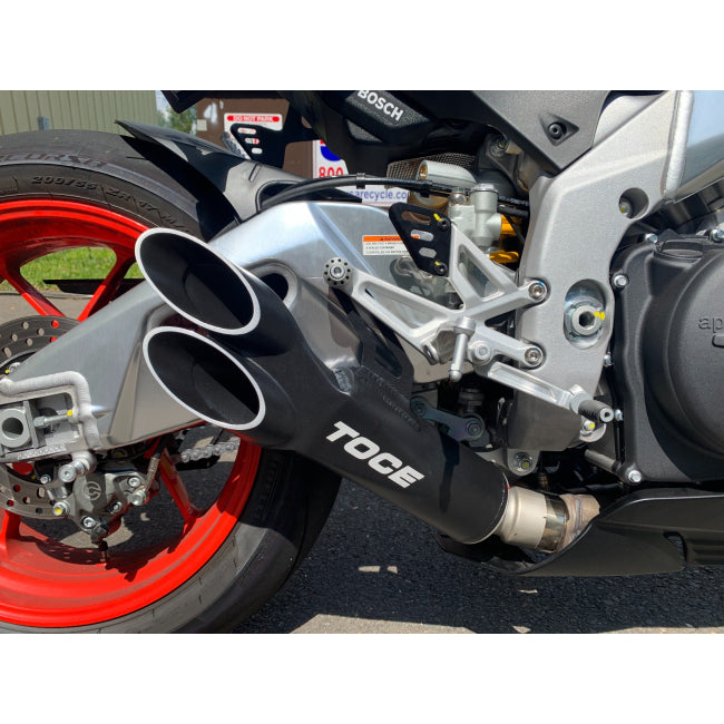 Toce Razor Tip Slip-On Exhaust Aprilia Tuono V4 2017-2020
