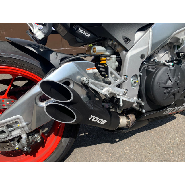 Toce Razor Tip Slip-On Exhaust Aprilia Tuono V4 2017-2020