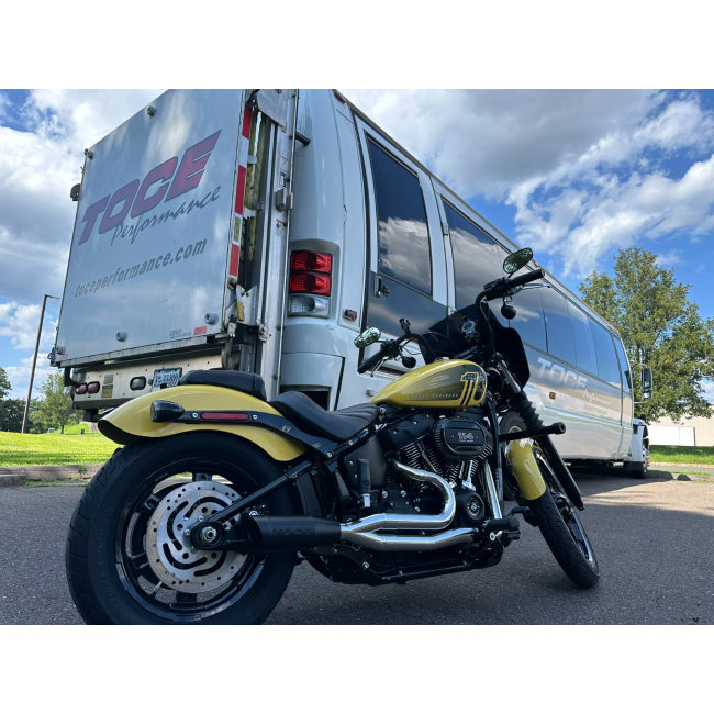 Toce Pro-Comp 2-1 Visor Tip Full Exhaust System - Harley Davidson M8 Softtail / Softail ST Models No DBK